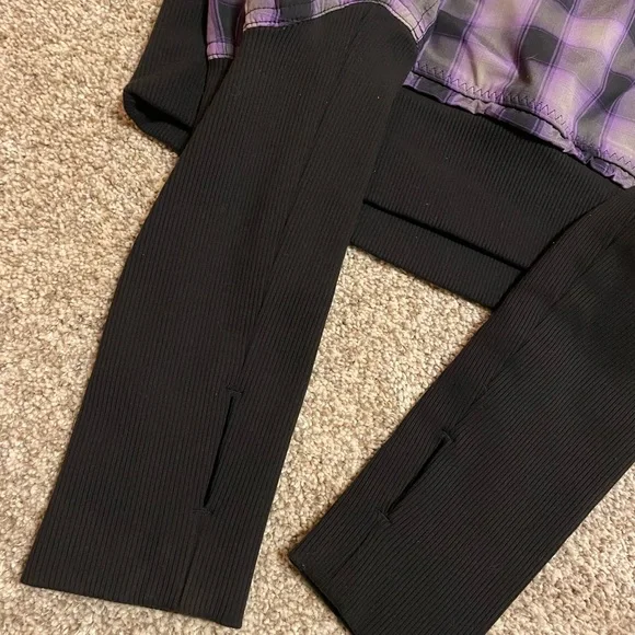 Y2K Lululemon Run Reflection Cropped Plaid Jacket. - Picture 6 of 8